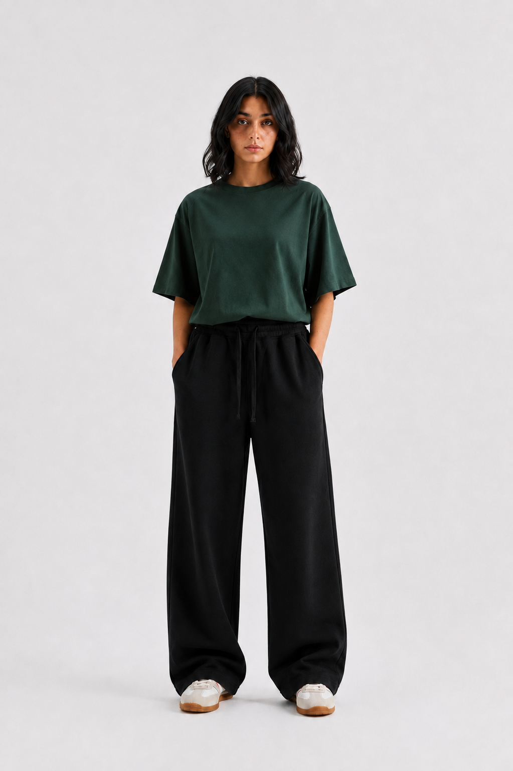 Wide leg trousers