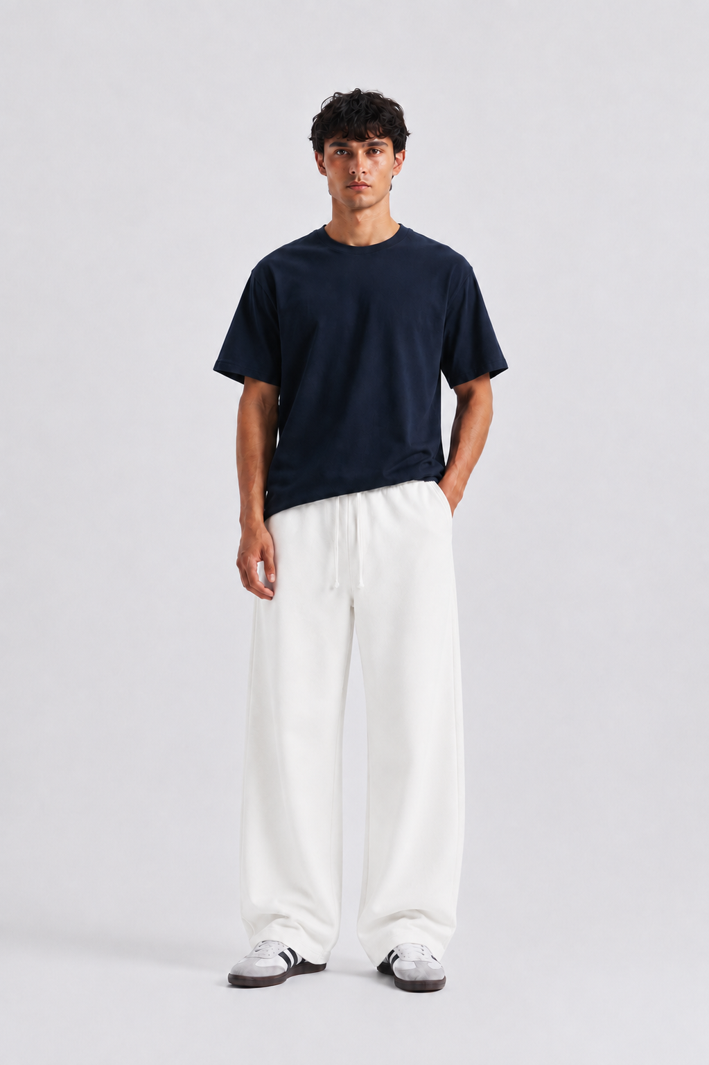 Wide leg trousers
